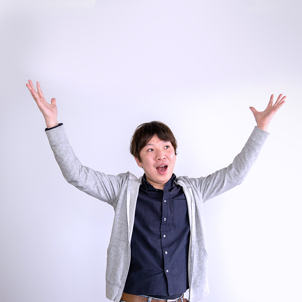 haratakashiが両手を広げてもうおしまいだ!みたいな感じの写真