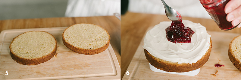 ビクトリアケーキの作り方2