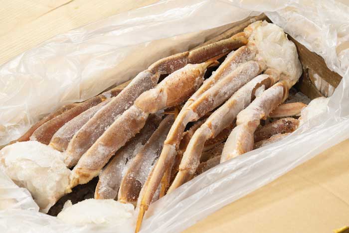 カニ本舗の実食風景1