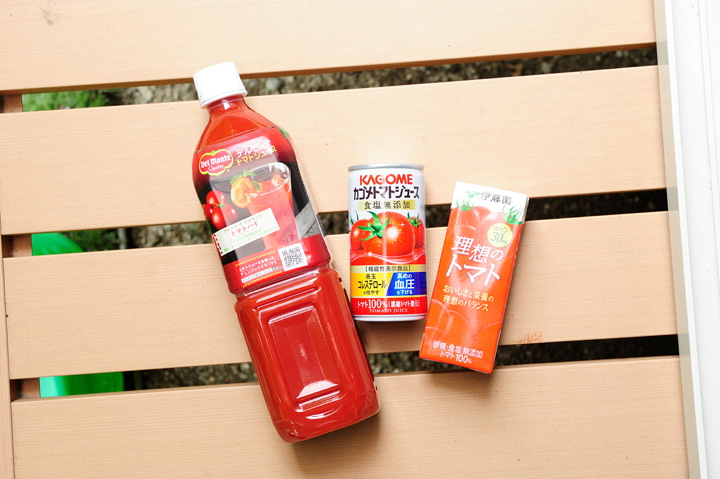 トマトジュースの製法は3種類