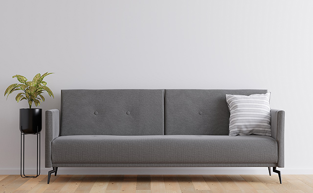  ストレートソファは座面が真っ直ぐでどの部屋にも合わせやすい形のスタンダードなソファ