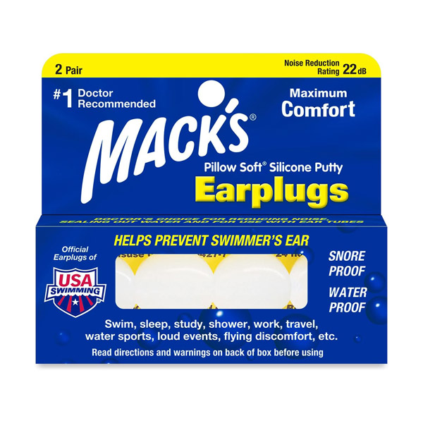 Mack's｜Pillow Soft シリコン耳栓 2ペア