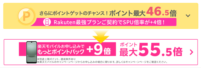 1. 楽天モバイルなど楽天グループのサービスを使い、ポイント倍率を上げる