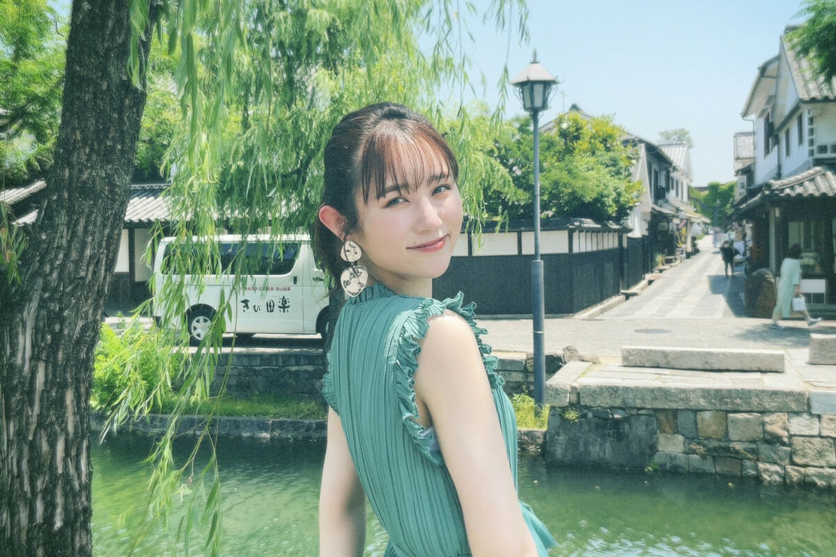 おかやま観光特使、つやま産業支援センター特命大使を務めるタレントのまつきりなさん