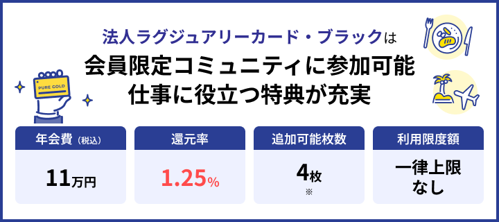 法人ラグジュアリーカード・ブラック
