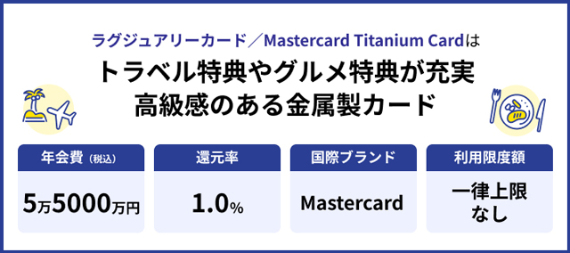 ラグジュアリーカード／Mastercard Titanium Card