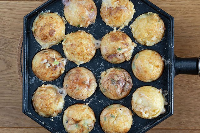 焼き上がったたこ焼き