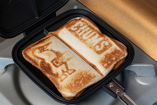 チャムス|ダブルホットサンドイッチクッカー ホットサンドを焼いたところ