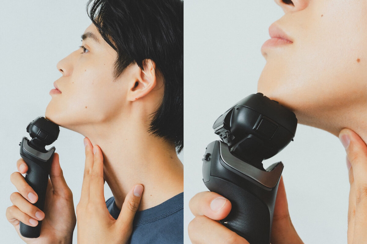 上手に剃るポイント2｜肌を伸ばし、髭を立たせる