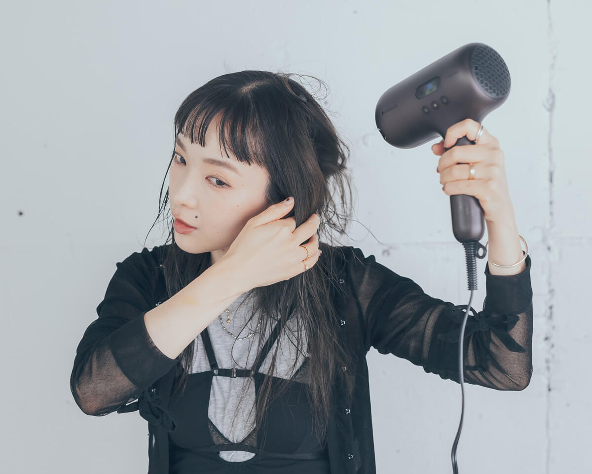 ノズルの構造のおかげで、想像以上の速乾！