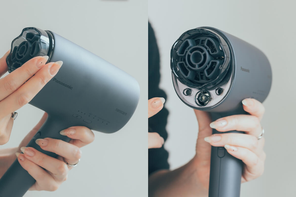 特徴3｜新搭載のナイトキャップノズルで髪の毛を均一に乾燥できる