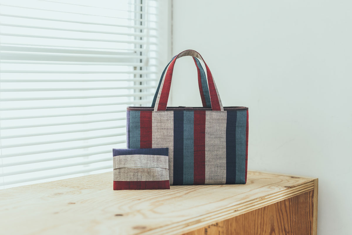 【会津木綿手づくり工房MON&MARI】会津木綿ミニトートバッグセット