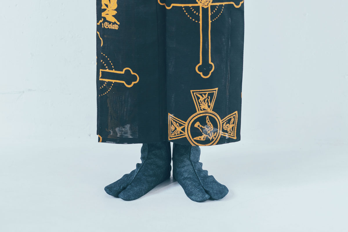 【きねや足袋】デニム岡足袋