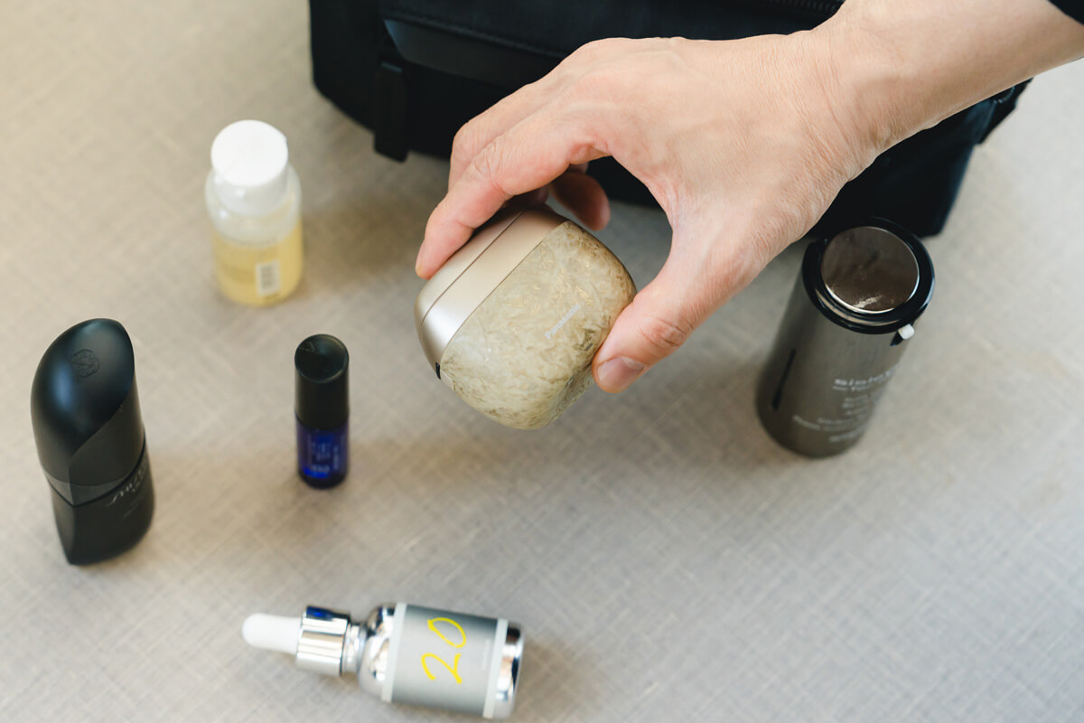 出張中の身だしなみをアップデートできる