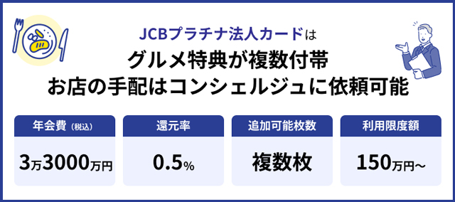 JCBプラチナ法人カード