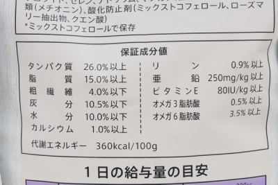 ニュートロ シュプレモ 小型犬用 成犬用 小粒 3kg 成分表
