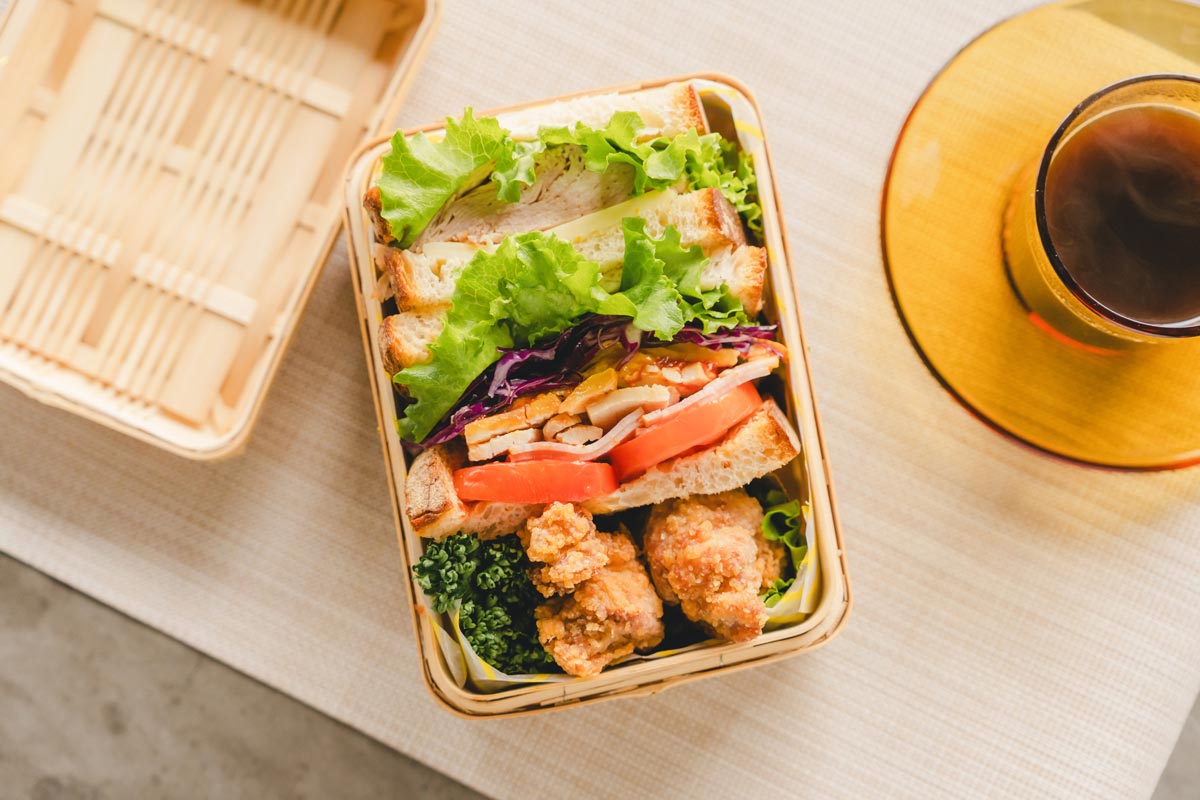 【創作竹芸とみなが】白竹サンドイッチかご