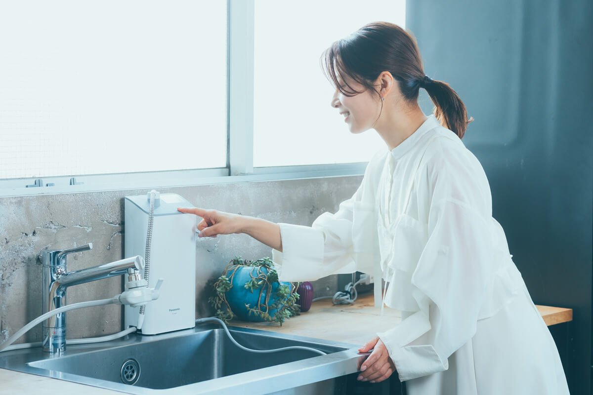 特徴2｜飲用・料理・生活用まで用途に合わせて5つの水が簡単につくれる
