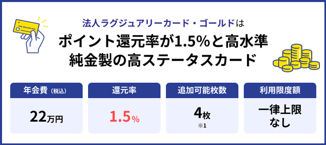 法人ラグジュアリーカード・ゴールド