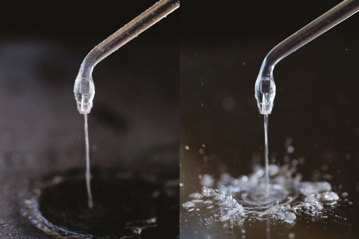 EW-DJ55」は5段階の水圧調節が可能。