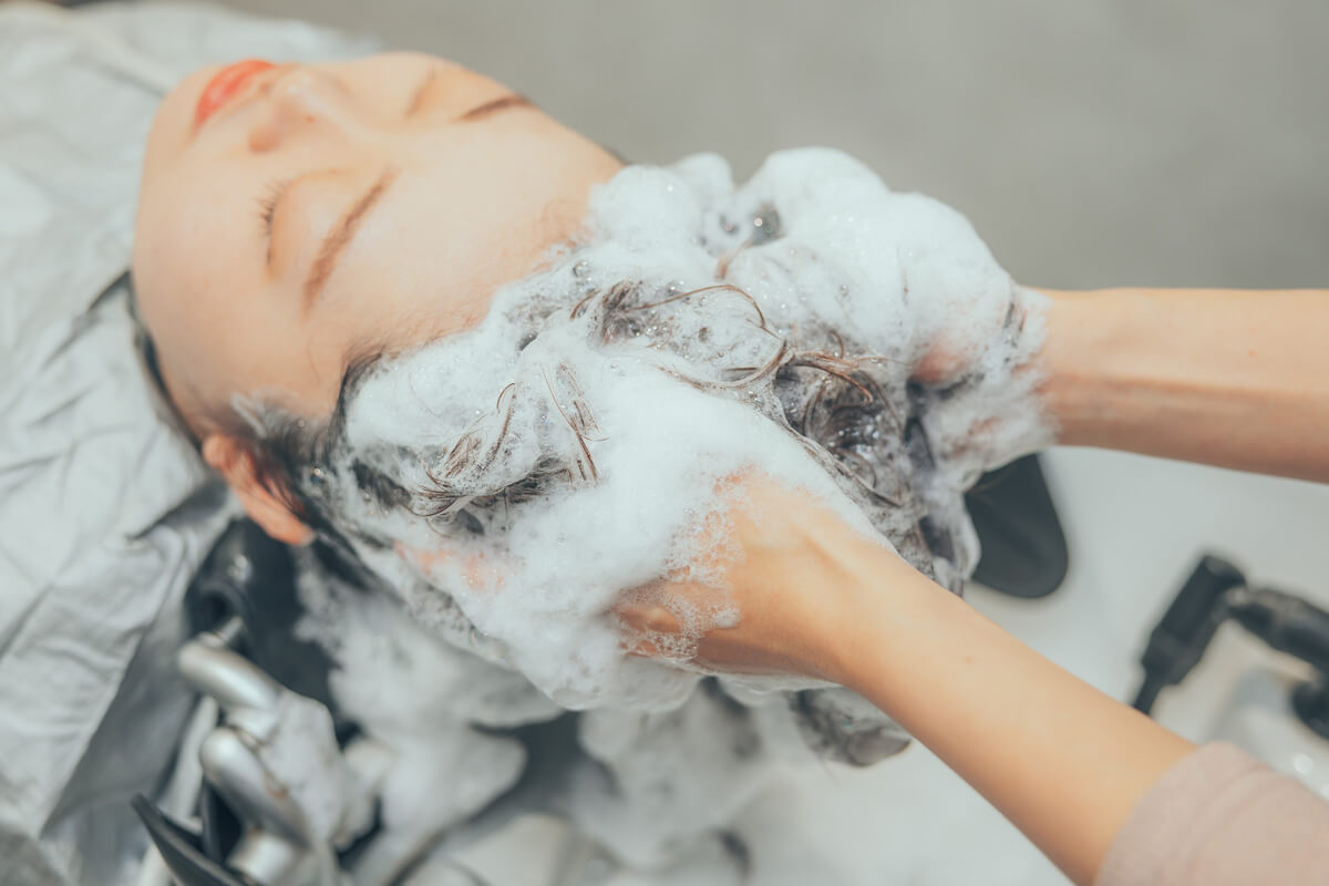 泡立ちの良さには、シャンプー前の状態が重要