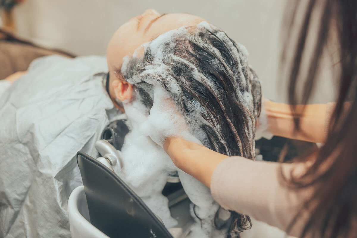 泡立ちの良さには、シャンプー前の状態が重要