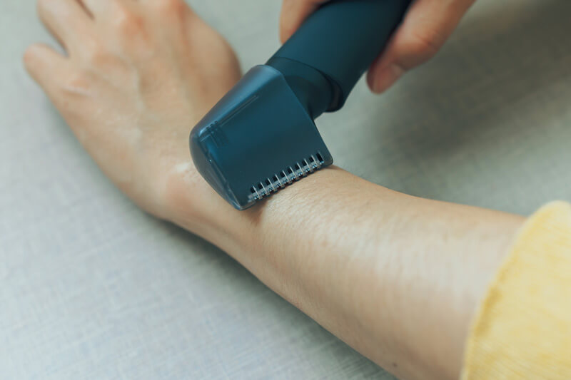 ダイヤル式の長さそろえアタッチメント