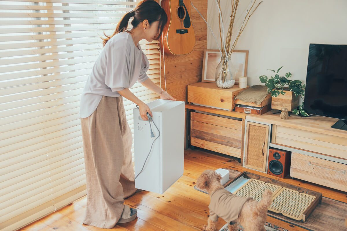 ペットのいる部屋ではどこに置くと効果的？
