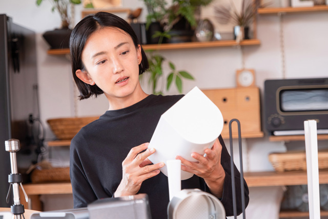 キッチンペーパーが目隠しされて、汚れにくいのもうれしいポイント