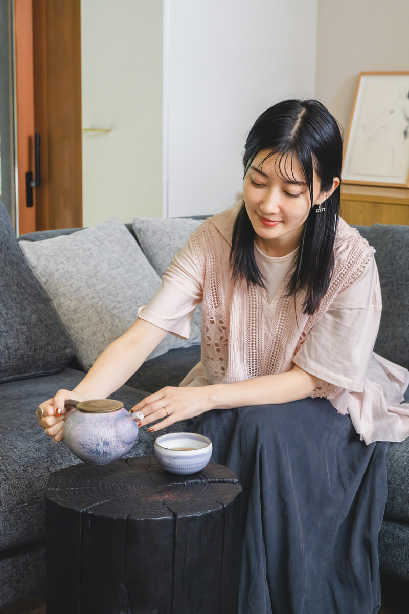 お気に入りの茶器でリラックスタイム