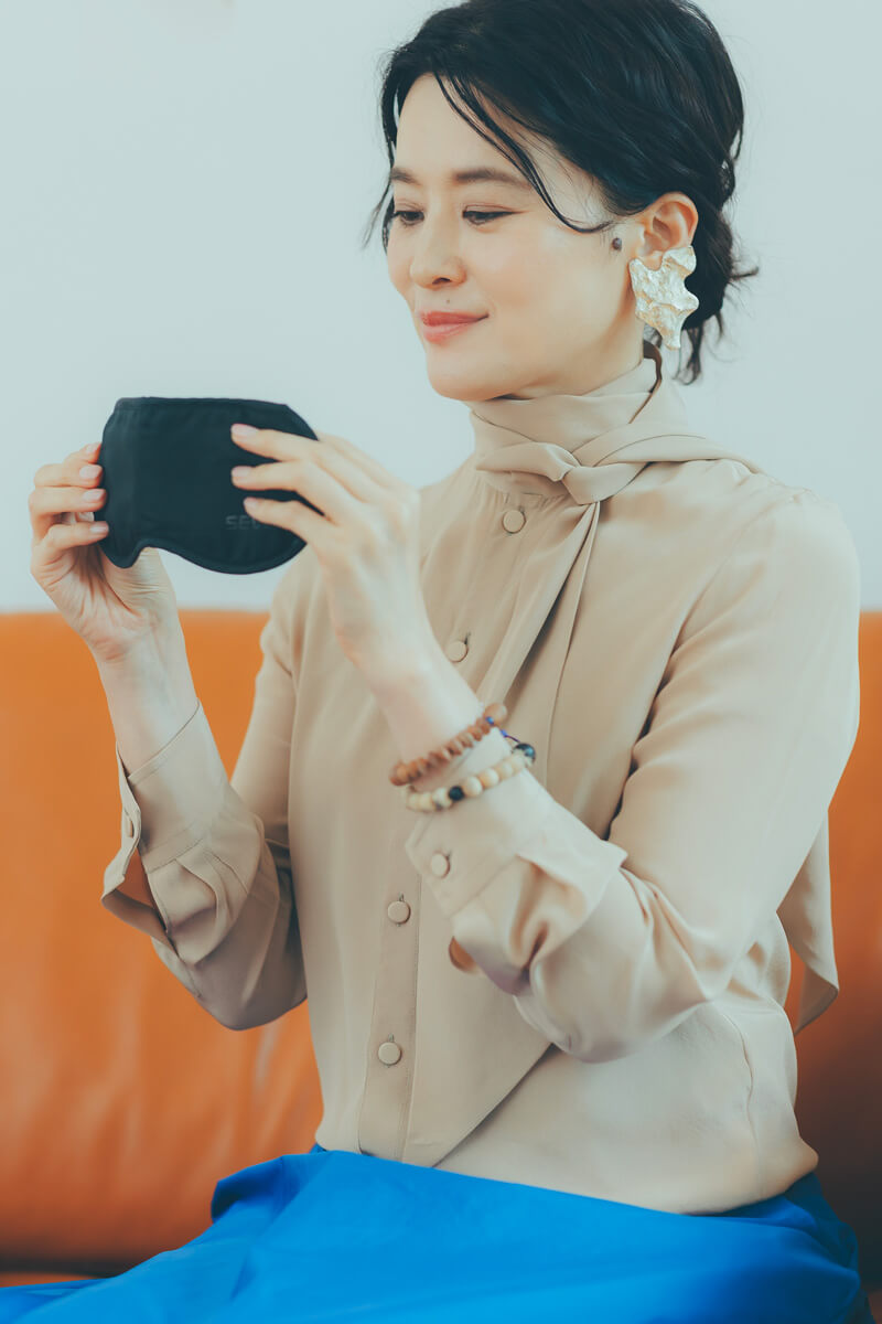 紫舟さんはアイマスクのほかにも、SEVのアイテムを多数愛用している