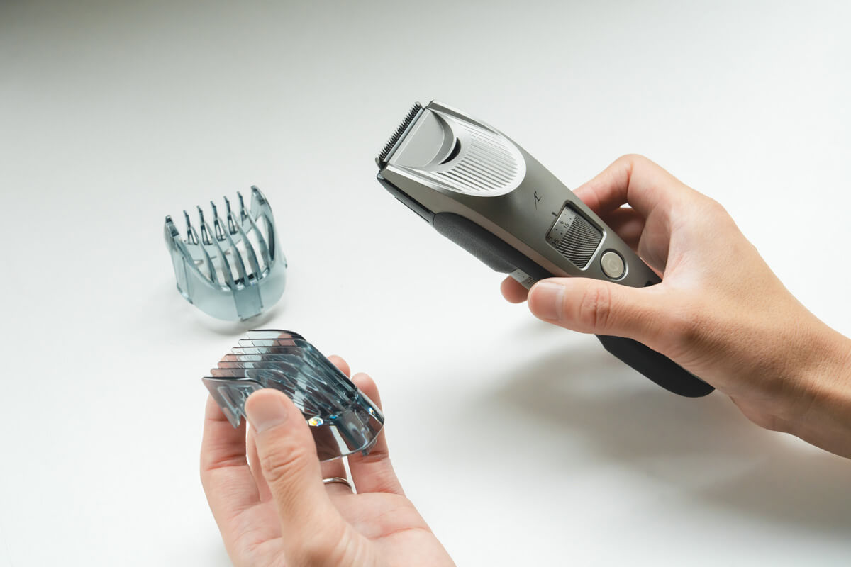 アタッチメントは1〜10mm、11〜20mmの2種類が付属