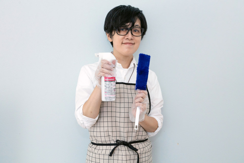 「効率よくフローリングを掃除するためにも、正しい手順を知っておきましょう！」（藤原さん）