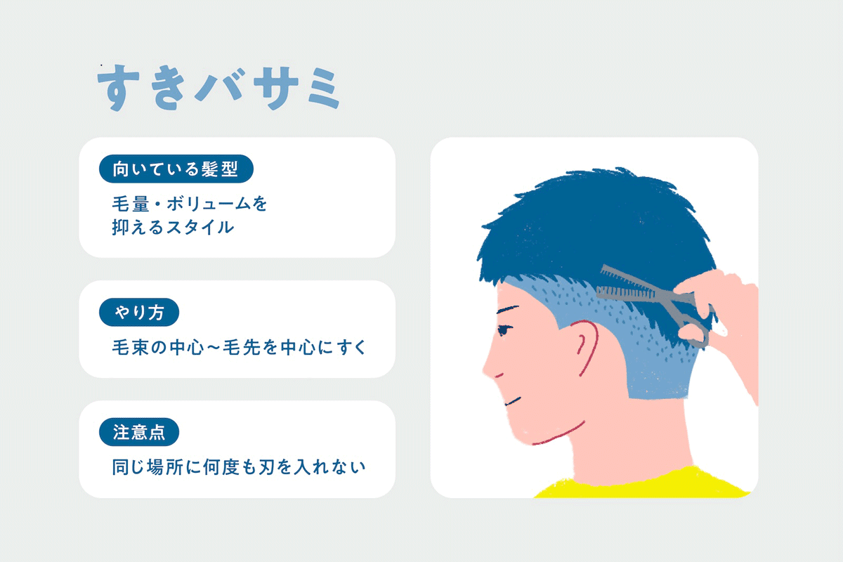 すきバサミ｜毛量を調整したい人向け