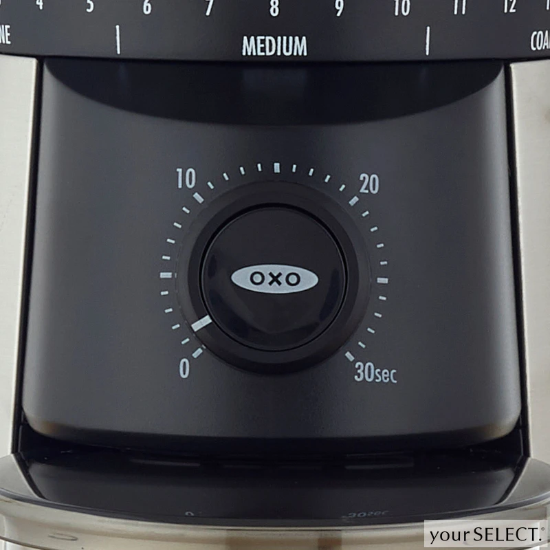 オクソー / タイマー式コーヒーグラインダー の操作ボタン