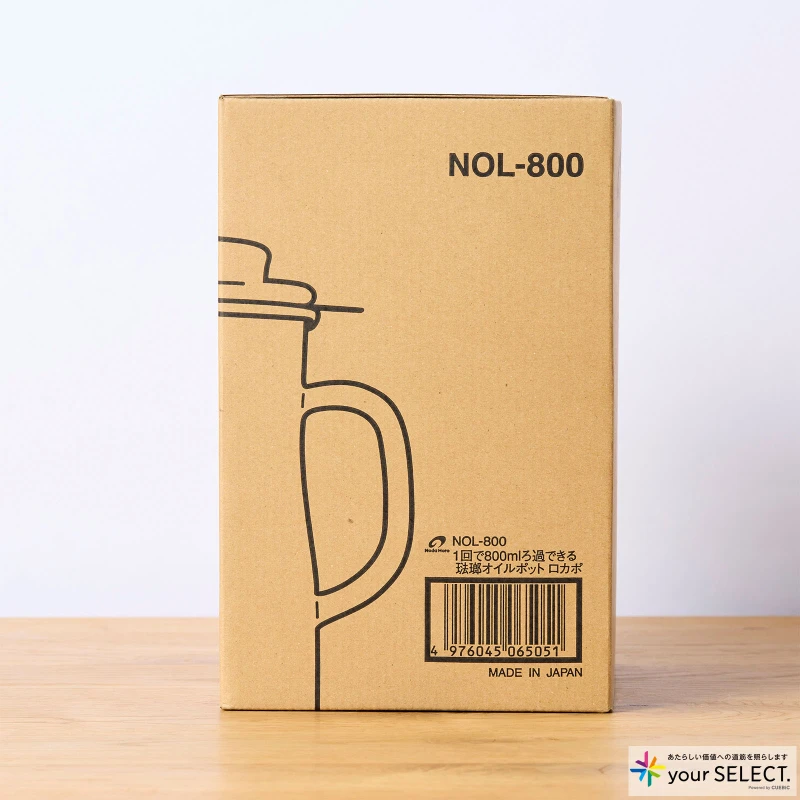 野田琺瑯 / オイルポット ロカポ ホーロー製NOL-800のパッケージ側面