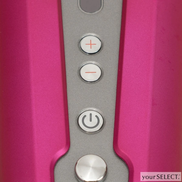 電源ボタンと温度調整ボタン